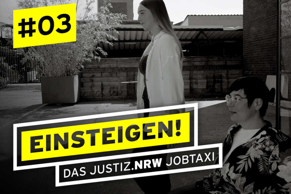 Einsteigen! Das Justiz.NRW Jobtaxi